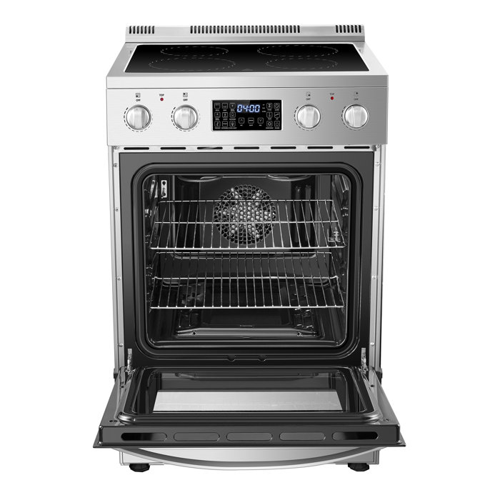 Lanbo 24 Inch Touch Screen Freestanding Electric Range with Air Fry